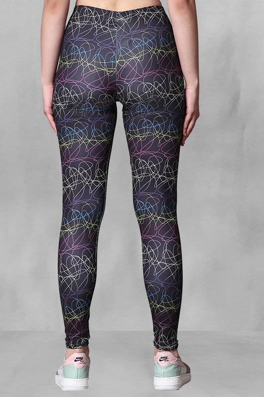 Ultra-Stretch Lycra Full-Length Leggings | 4-Way Flexibility & Maximum Comfort