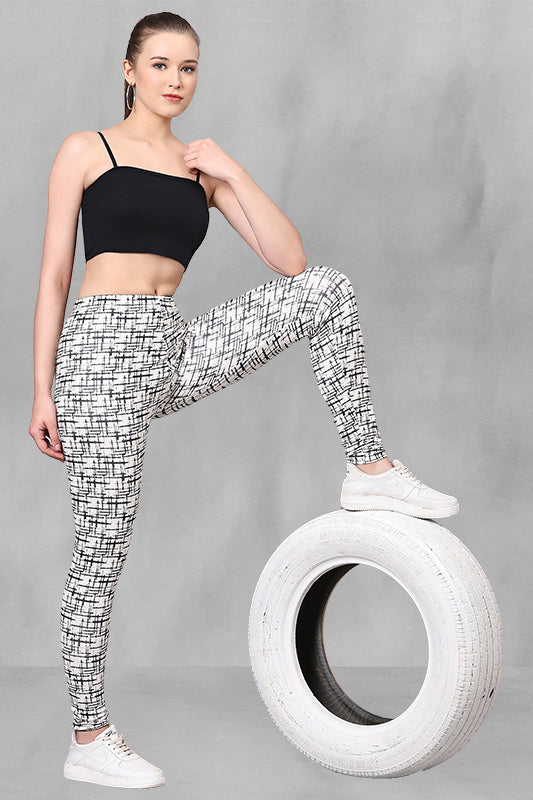 Flexible Lycra 4-Way Stretch Full-Length Leggings | Ultimate Comfort & Fit