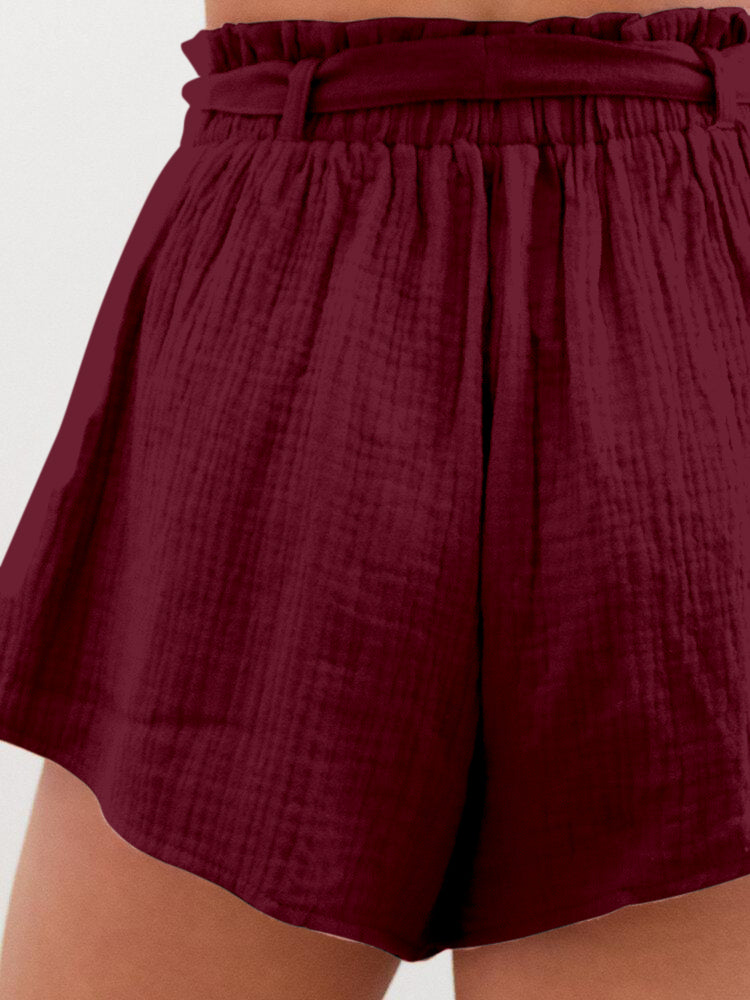 Chic Maroon Shorts for Women | Stylish & Comfortable Summer Fashion