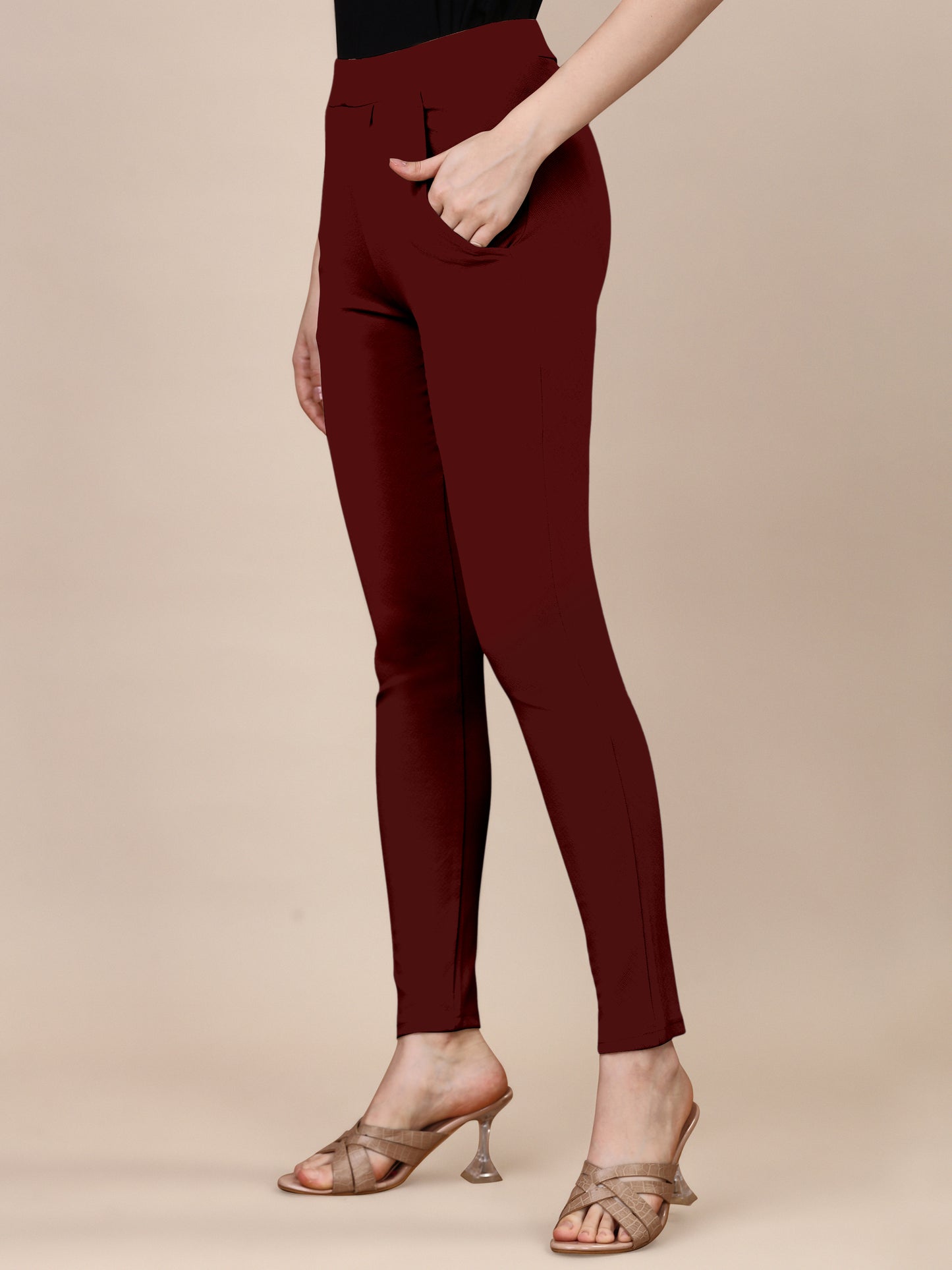 Rich Maroon Palazzo Pants: Timeless Style with Comfortable Sophistication