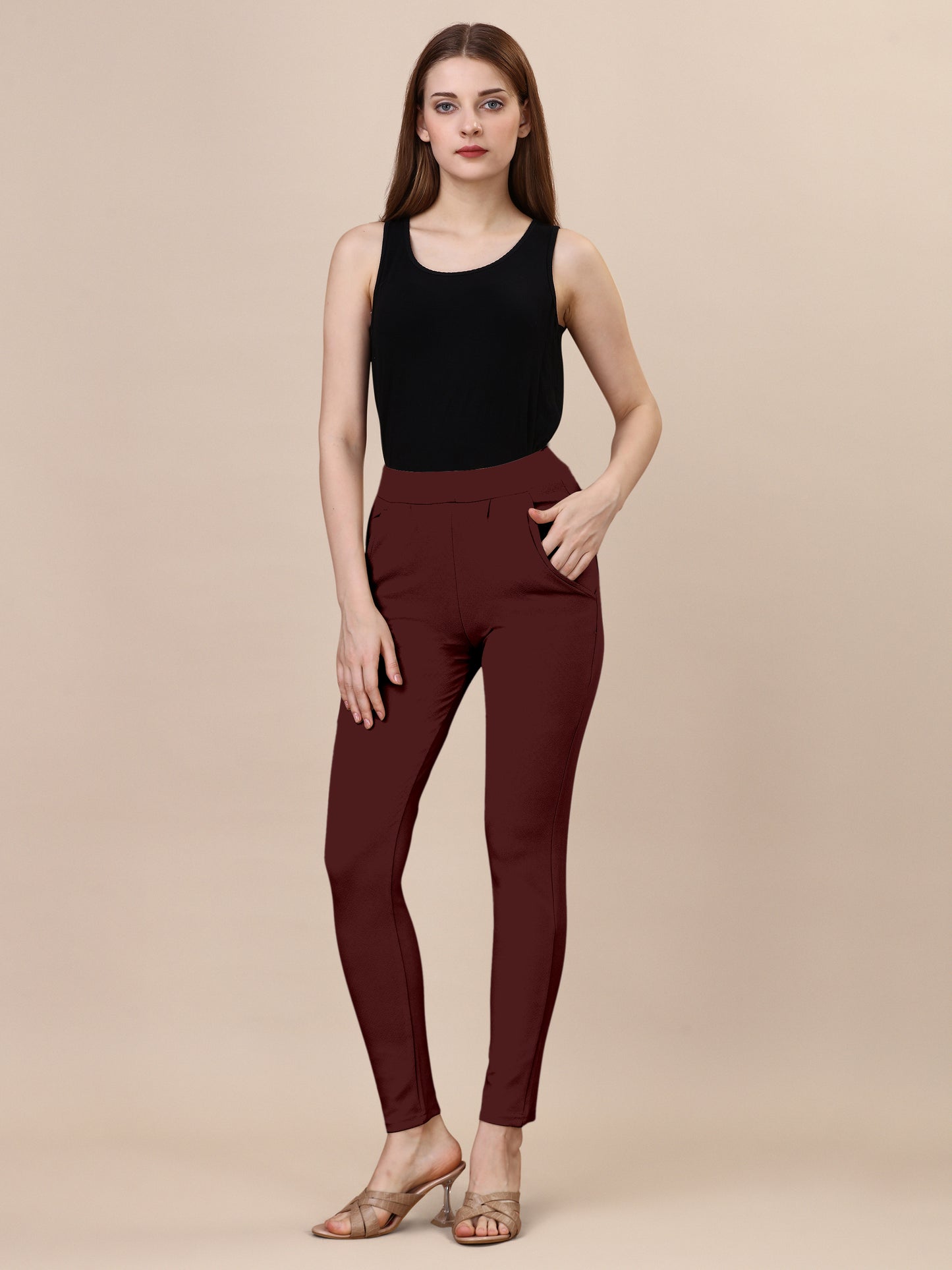 Rich Maroon Palazzo Pants: Timeless Style with Comfortable Sophistication