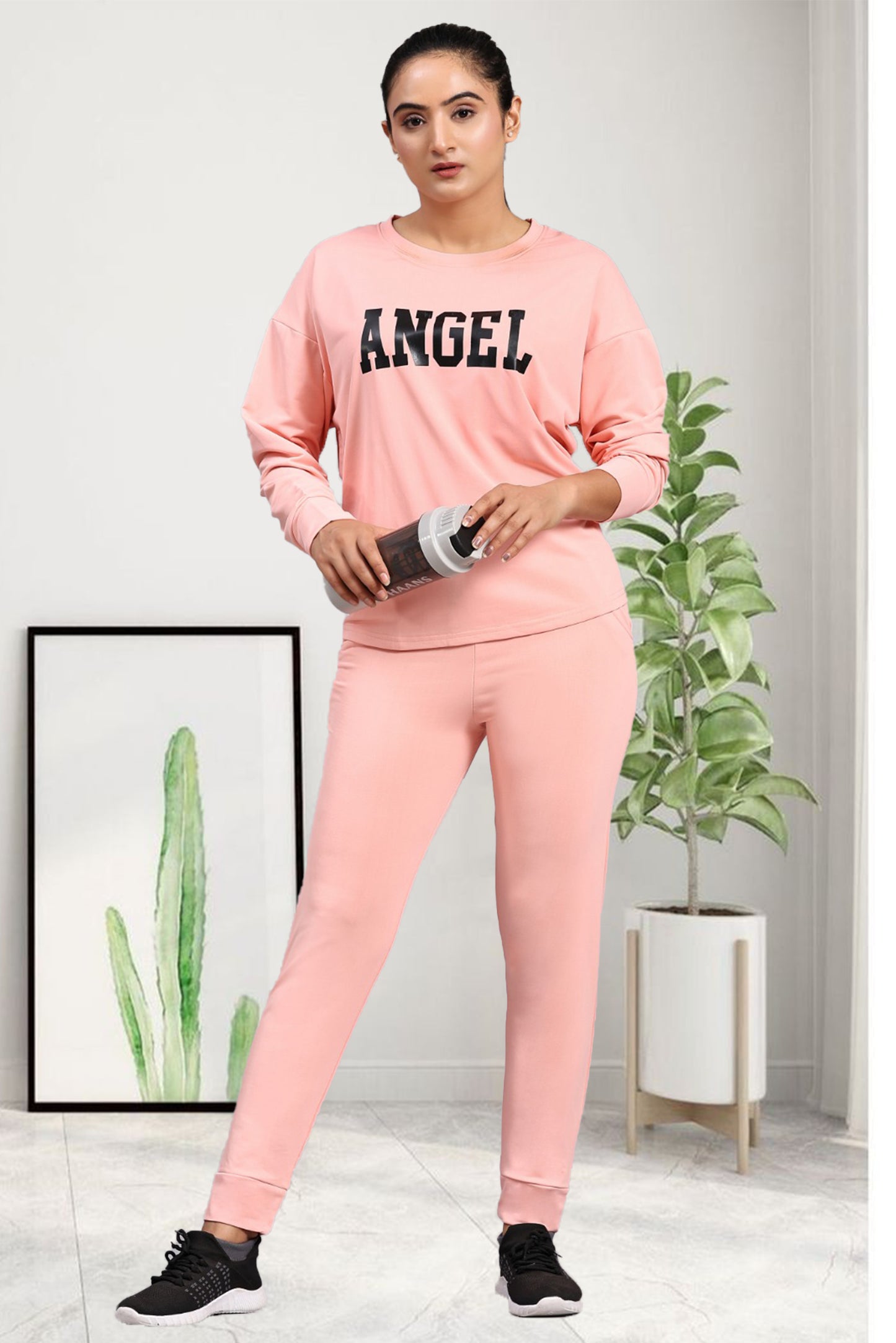 Angel Peach Tracksuit for Women | Elegant & Comfortable Activewear in Soft Peach