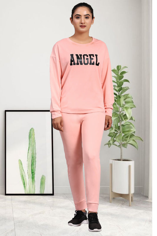 Angel Peach Tracksuit for Women | Elegant & Comfortable Activewear in Soft Peach