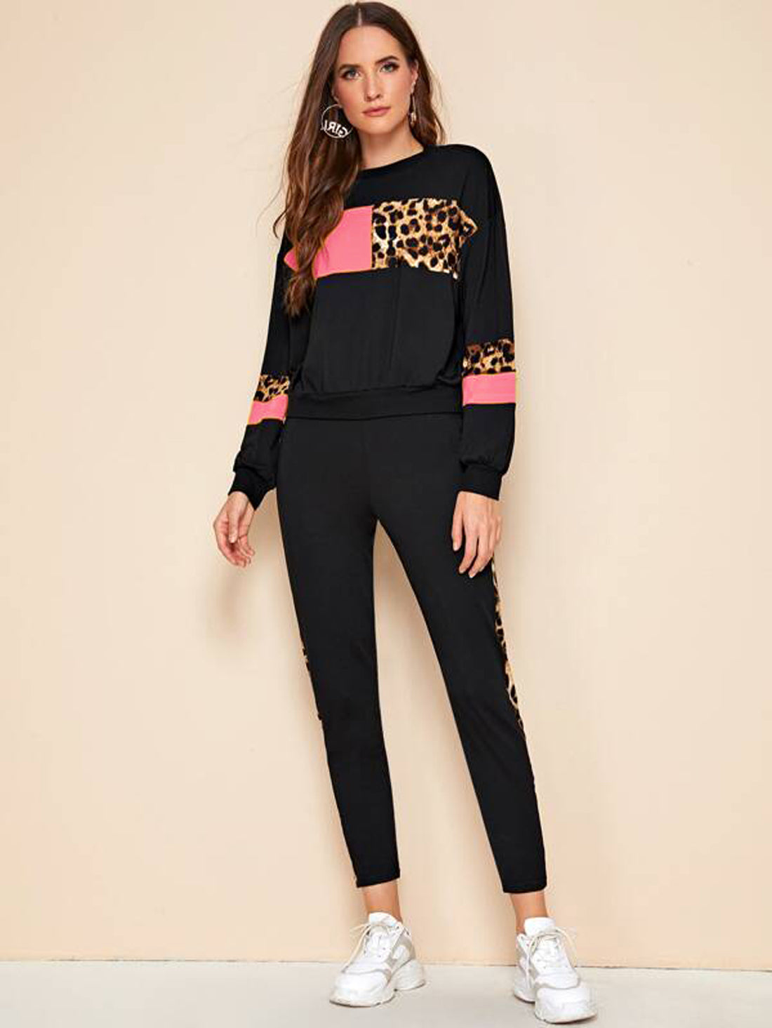 Pink Panther Chic: Women's Animal Pink Box Tracksuit - Embrace Bold Style and Comfort!