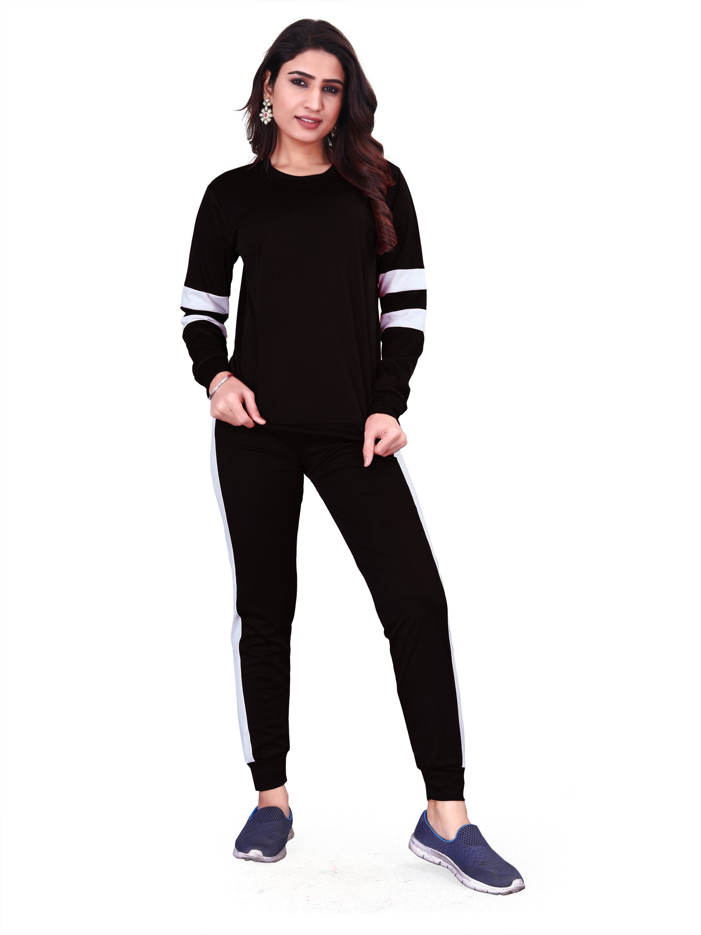 DB Women's Black Tracksuit: Sleek, Stylish, and Ready for Every Move!