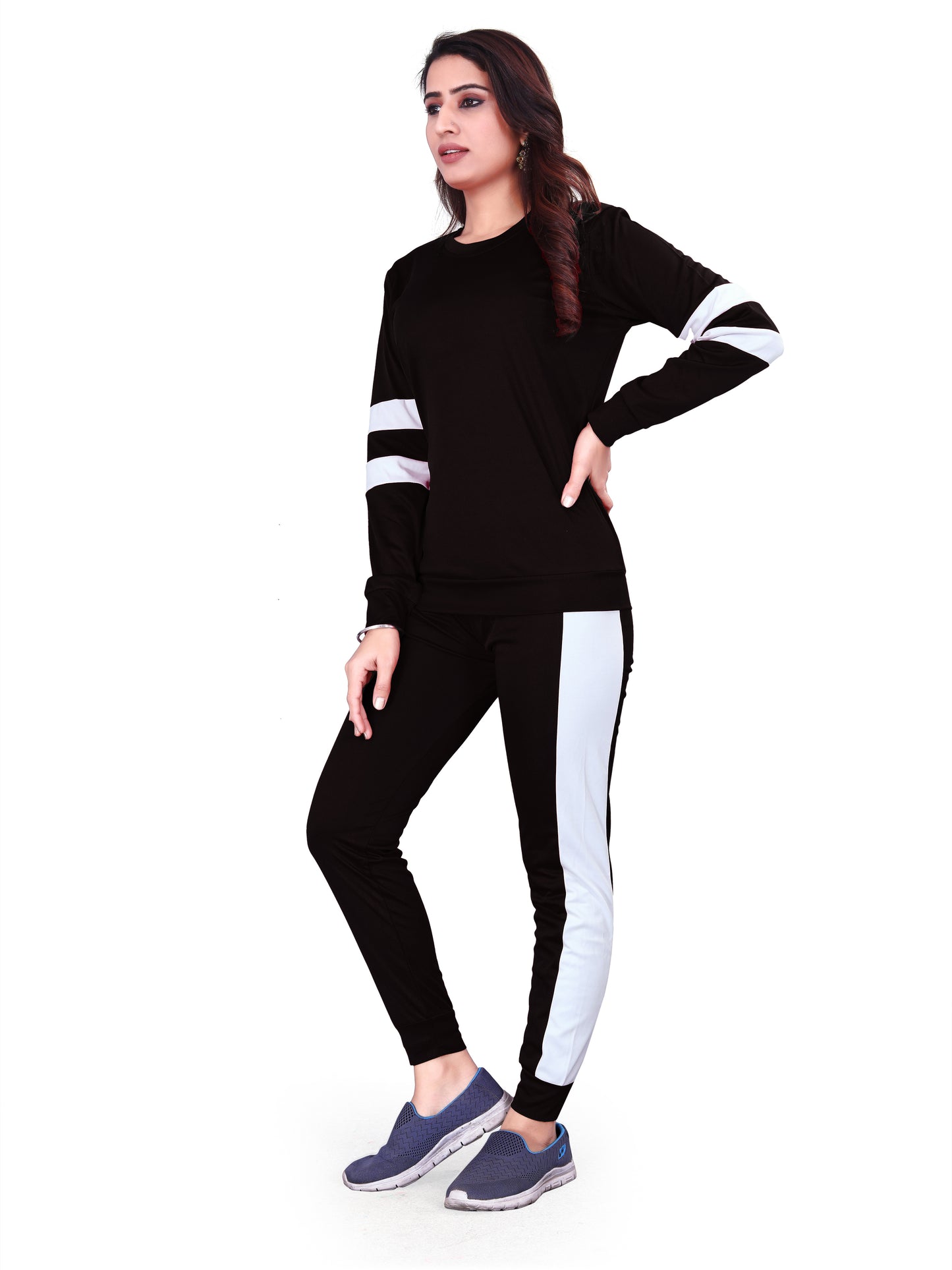 DB Women's Black Tracksuit: Sleek, Stylish, and Ready for Every Move!