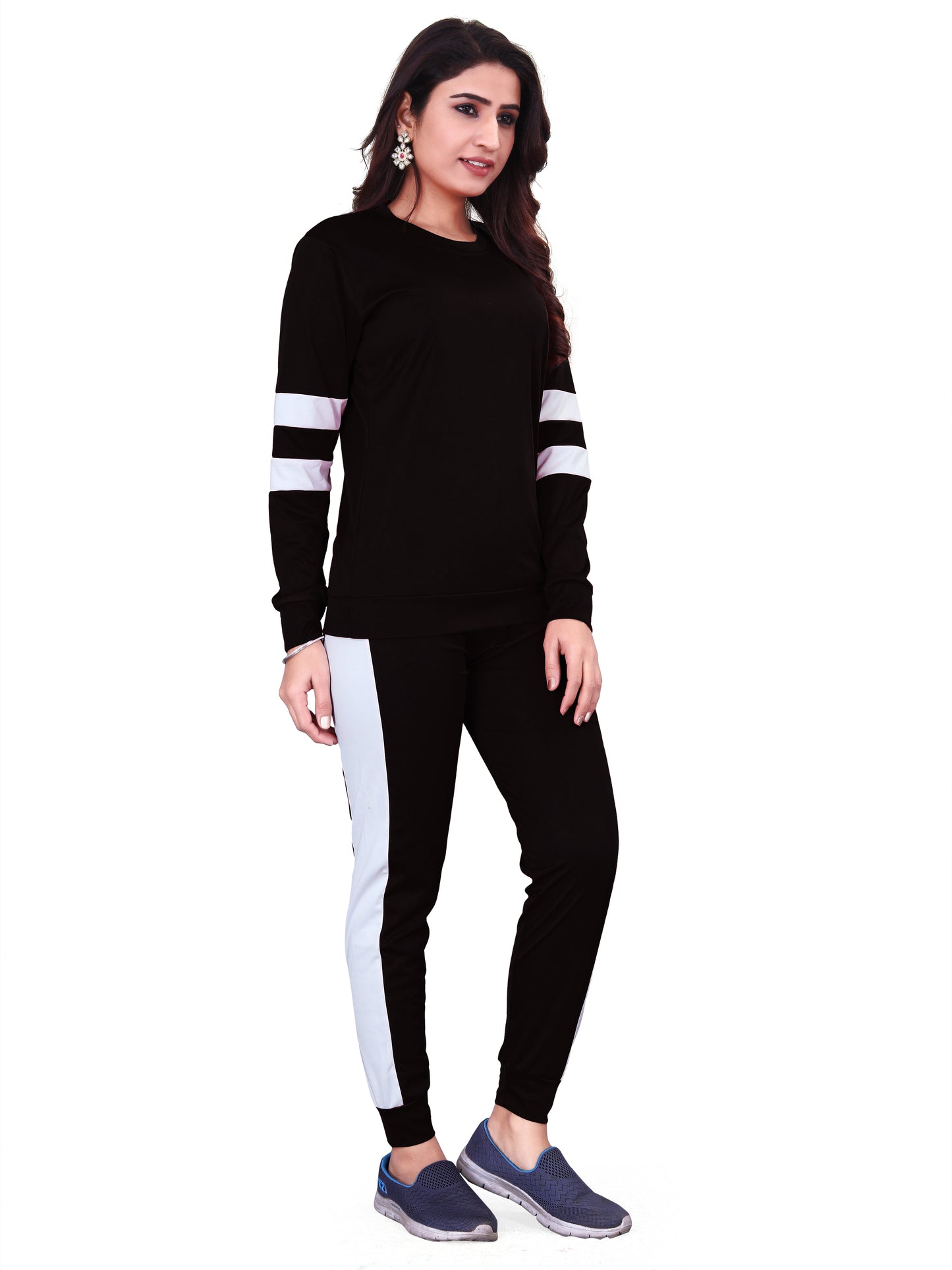 DB Women's Black Tracksuit: Sleek, Stylish, and Ready for Every Move!