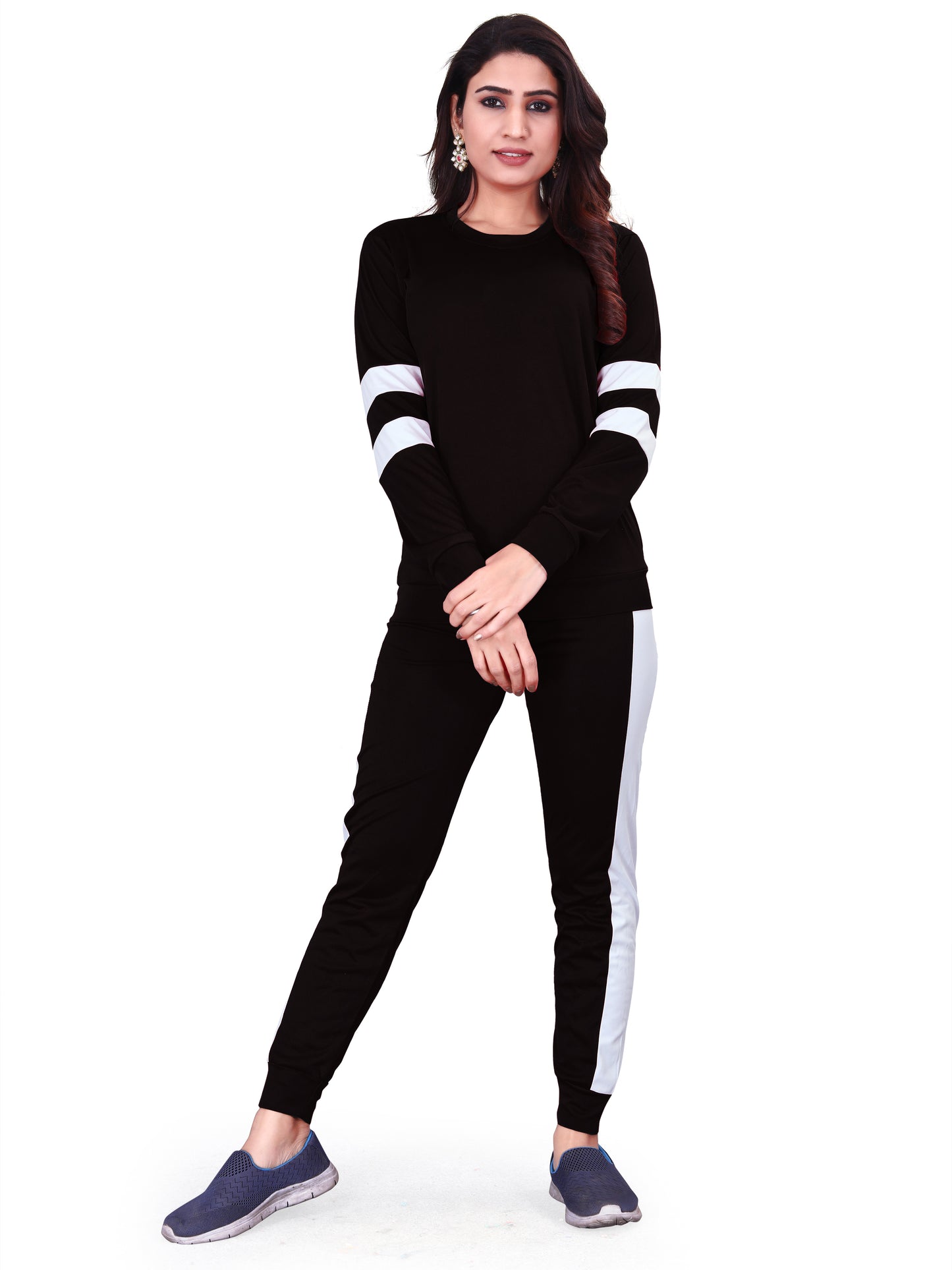 DB Women's Black Tracksuit: Sleek, Stylish, and Ready for Every Move!