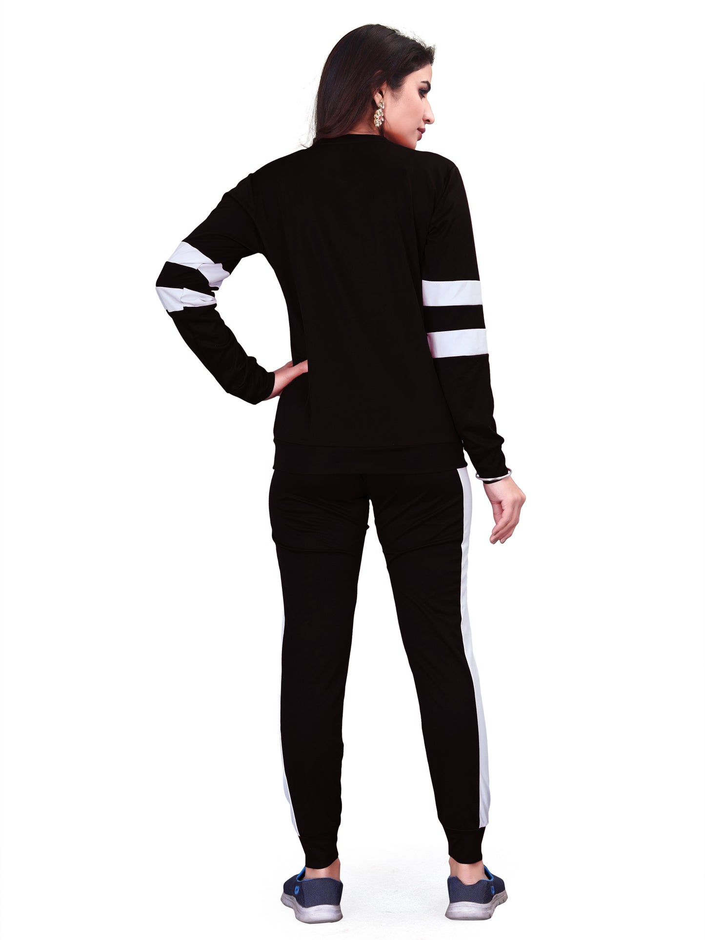 DB Women's Black Tracksuit: Sleek, Stylish, and Ready for Every Move!