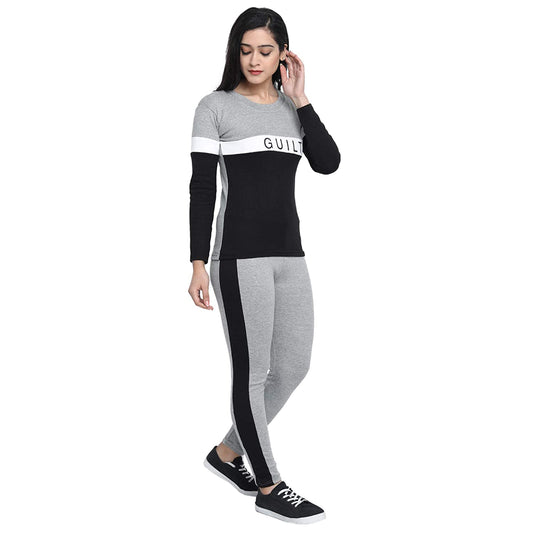 Graceful in Grey: Guilt Women's Tracksuit - Effortless Comfort and Style!