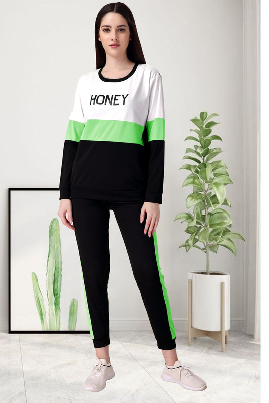 Honey Green Tracksuit for Women | Fresh & Stylish Activewear in Lush Green