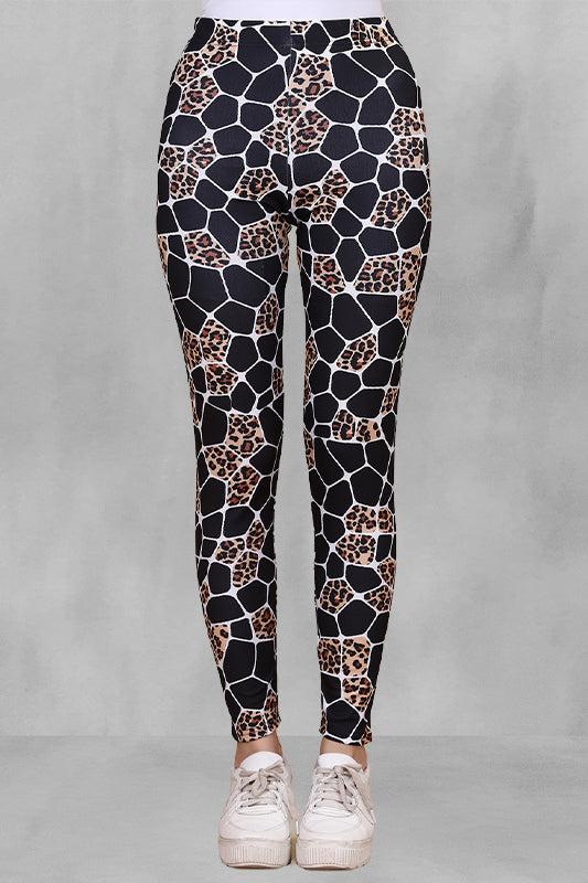 Lycra 4-Way Stretch Full Leggings: Seamless Comfort and Flexibility