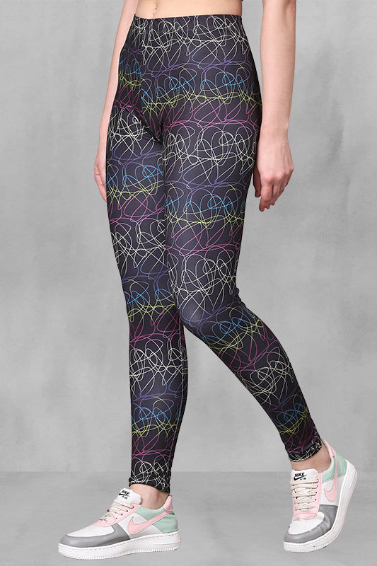 Ultra-Stretch Lycra Full-Length Leggings | 4-Way Flexibility & Maximum Comfort
