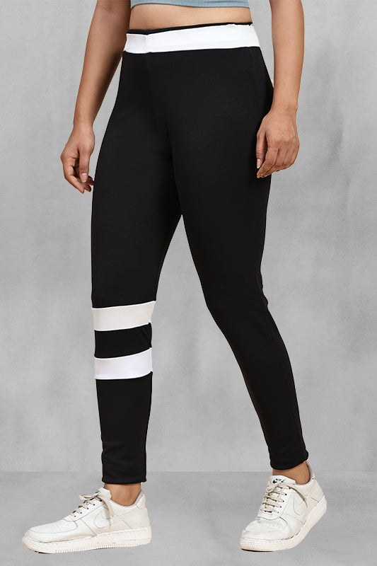 Premium Lycra 4-Way Stretch Full-Length Leggings | Superior Flexibility & Comfort