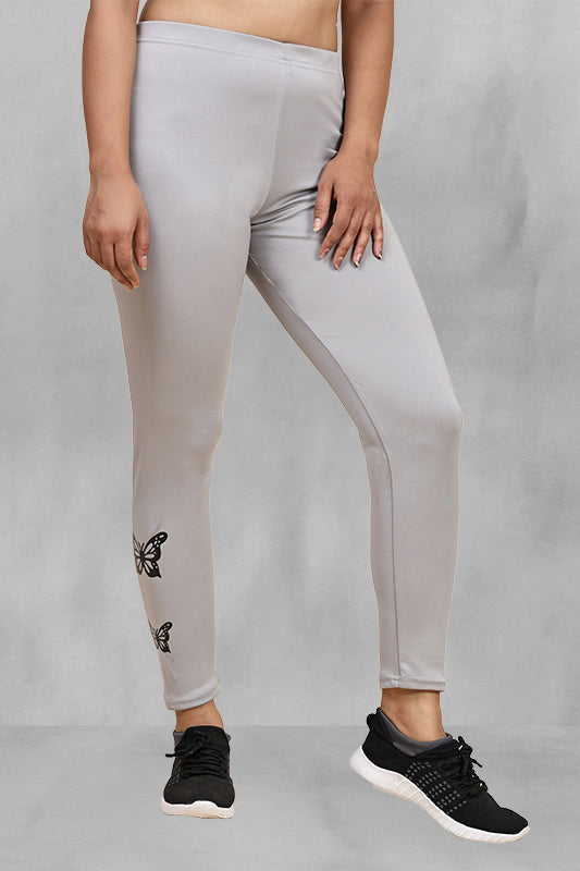 Top-Quality Lycra 4-Way Stretch Full-Length Leggings | Enhanced Comfort & Flexibility