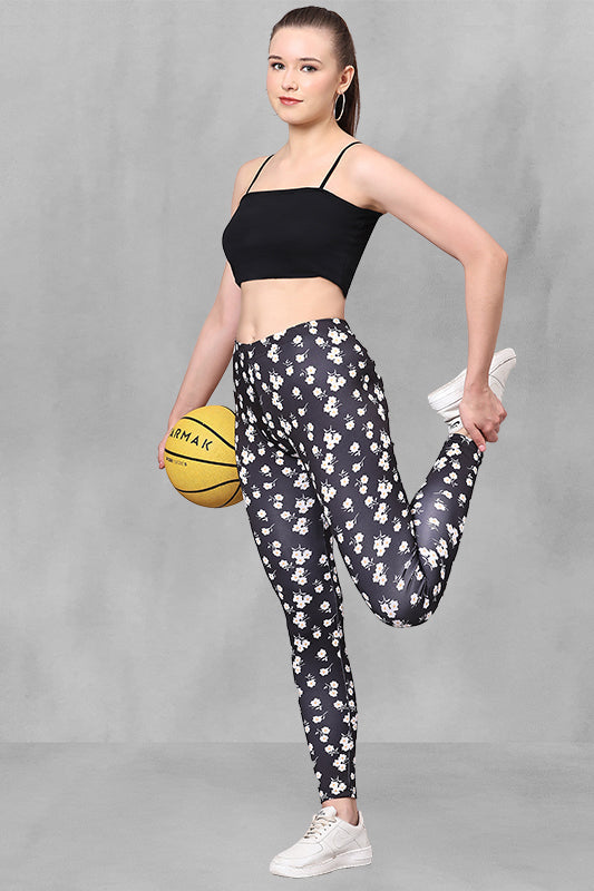 High-Performance Lycra 4-Way Stretch Leggings | Full-Length for Ultimate Comfort & Mobility
