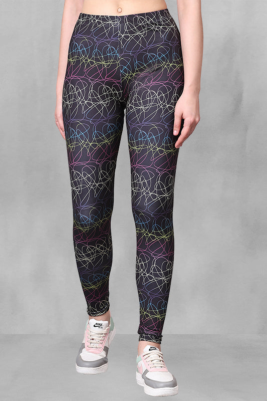 Ultra-Stretch Lycra Full-Length Leggings | 4-Way Flexibility & Maximum Comfort