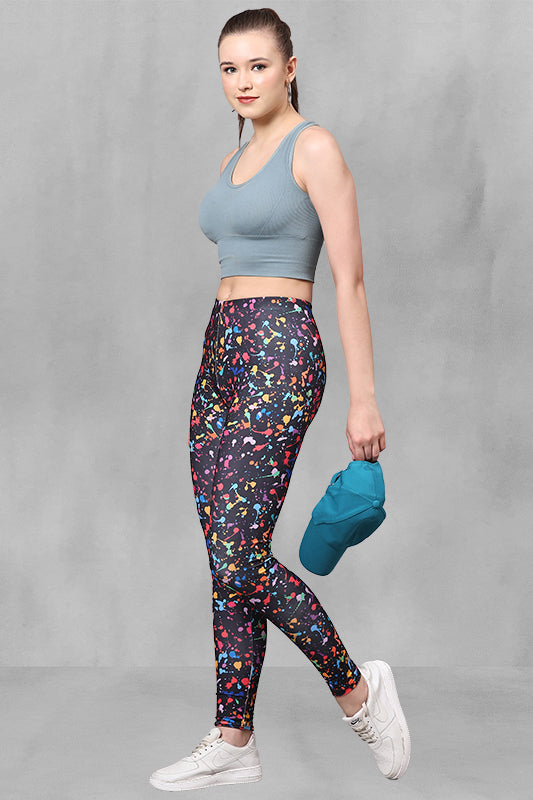Lycra 4-Way Stretch Full Leggings: Move with Ease and Comfort