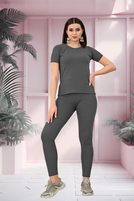 Modern Elegance: Mario Grey Women's Tracksuit - Effortless Style for Every Day!