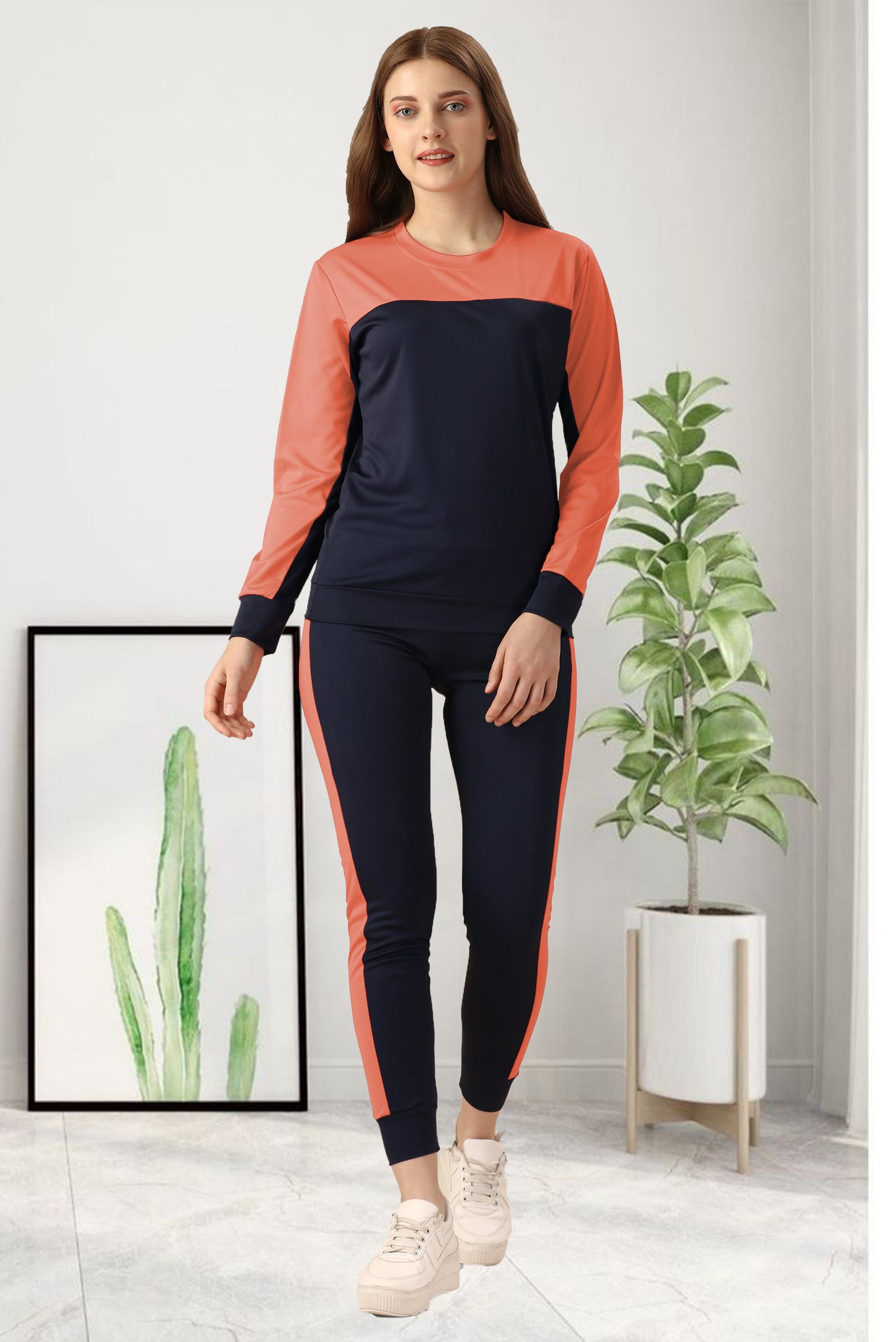 Model Peach Tracksuit for Women | Stylish & Comfortable Activewear in Soft Peach