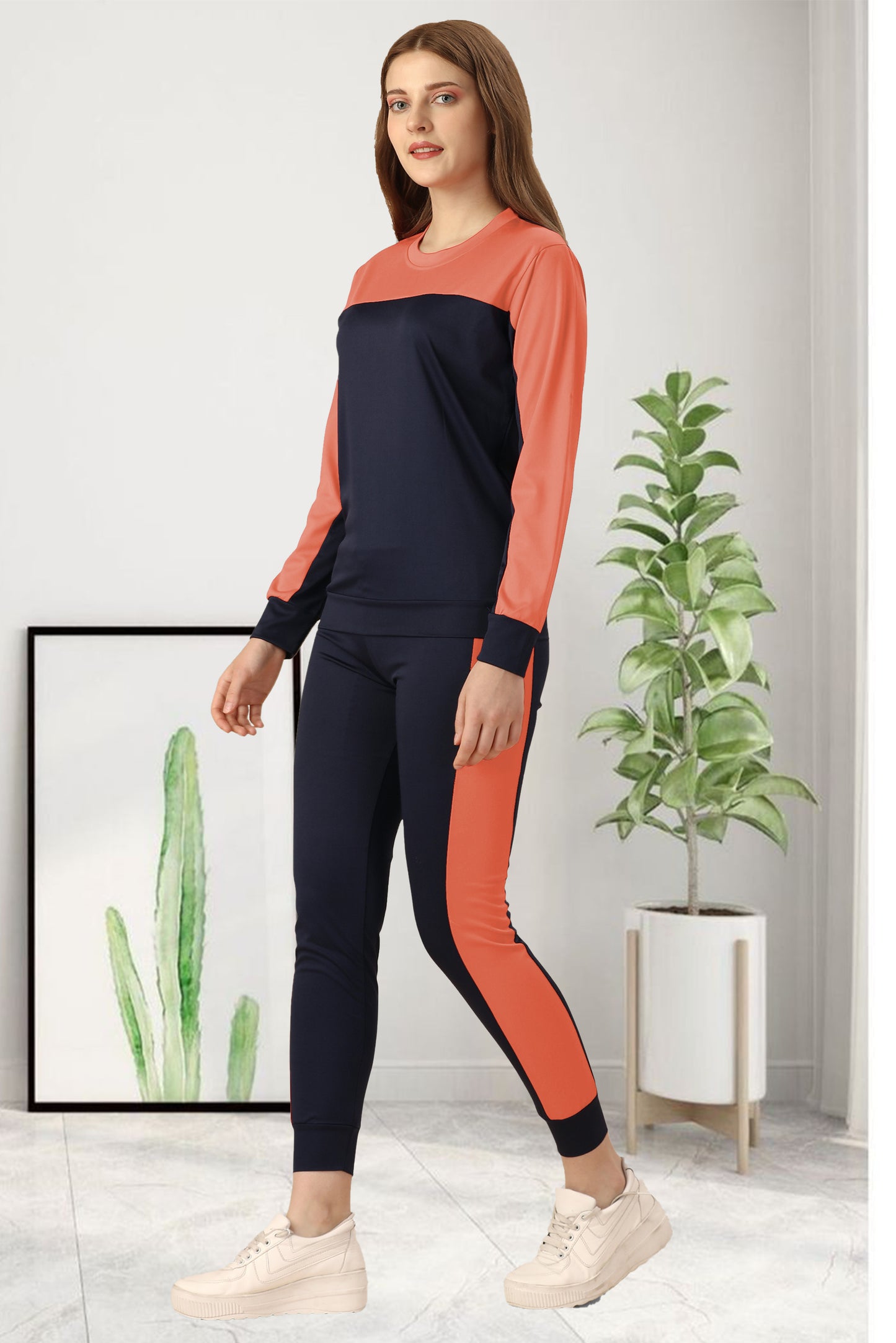 Model Peach Tracksuit for Women | Stylish & Comfortable Activewear in Soft Peach