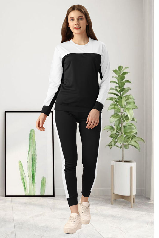 Model Black Tracksuit for Women | Sleek & Modern Activewear in Classic Black