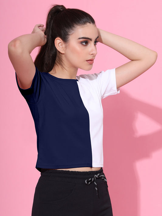 Half Blue Tops: Effortless Style with Modern Elegance