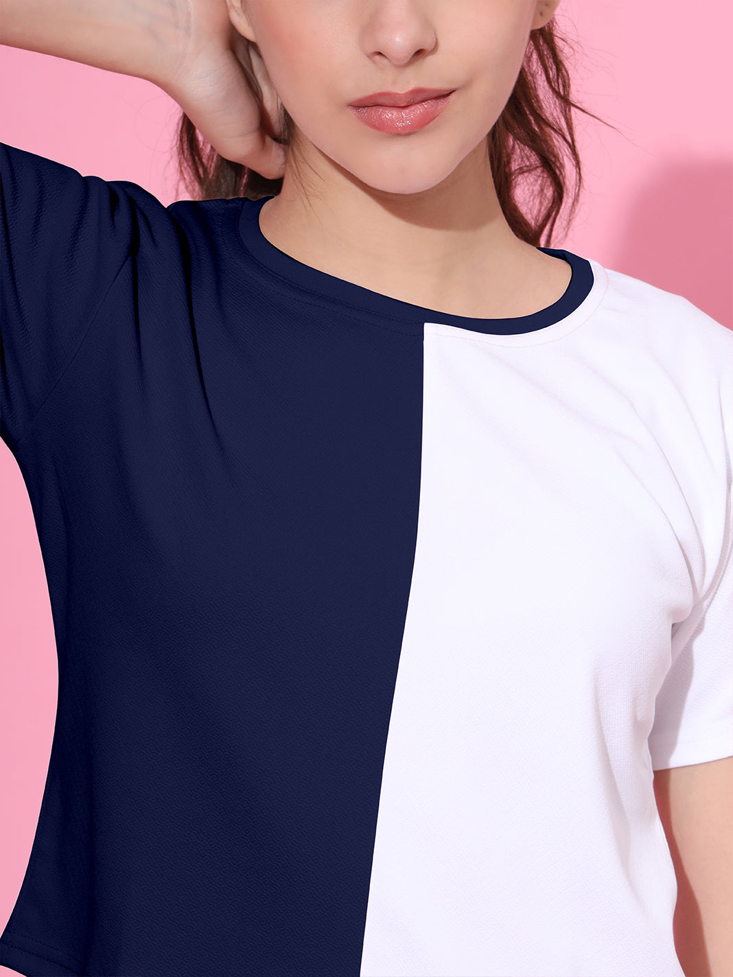 Half Blue Tops: Effortless Style with Modern Elegance
