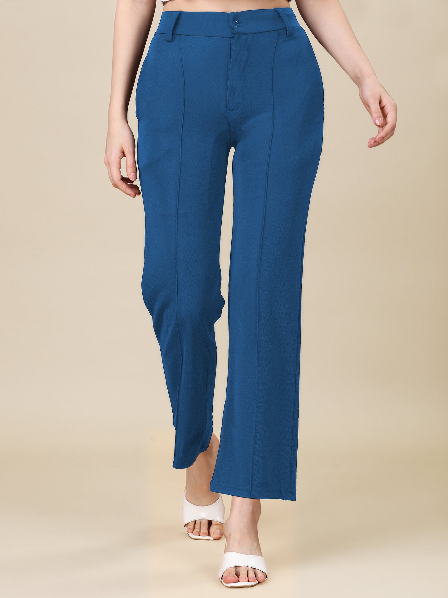 Airforce Blue Palazzo Pants: Effortless Elegance for Any Wardrobe