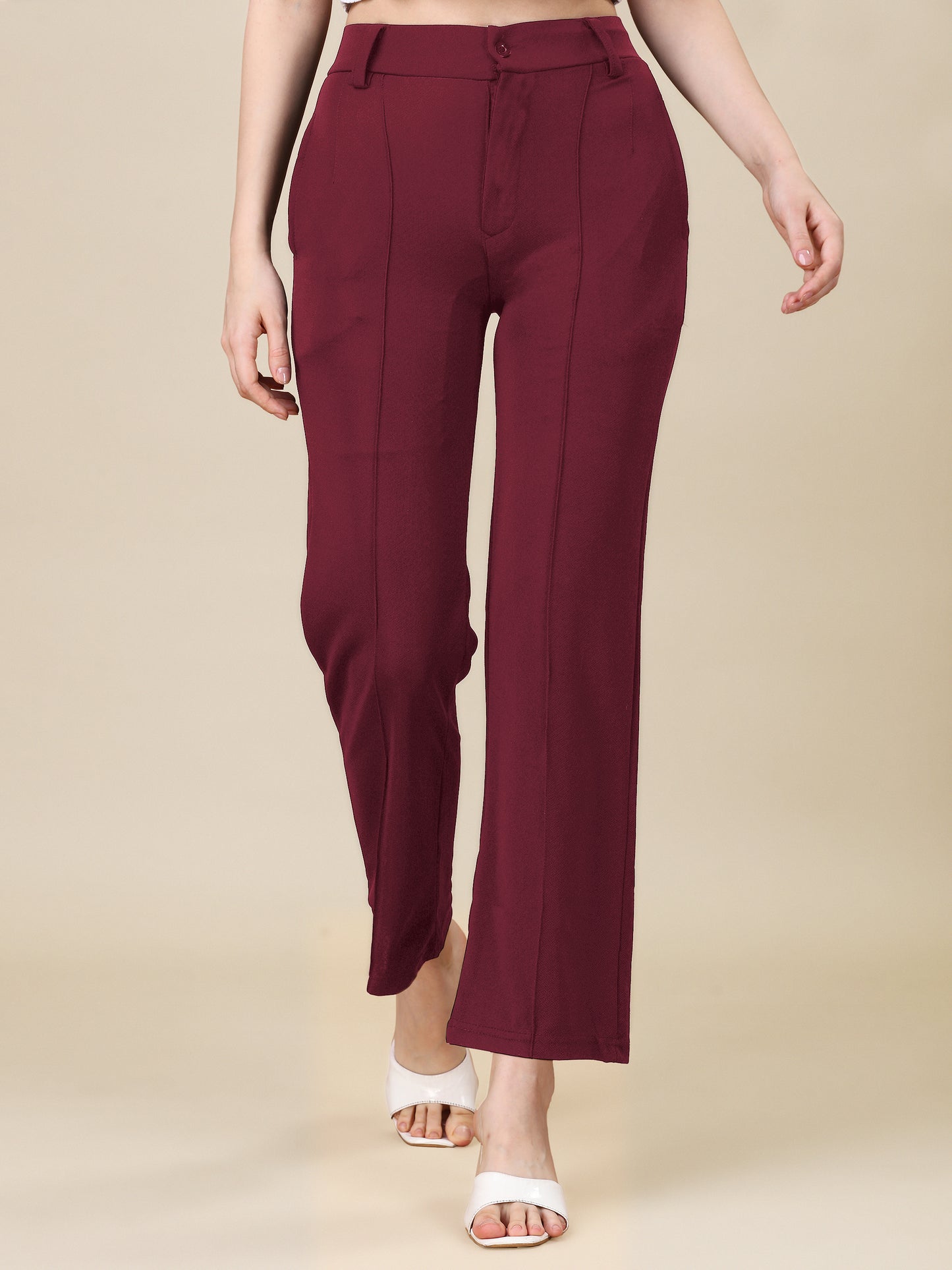 Stylish Maroon Palazzo Pants: Elevate Your Wardrobe with Chic Comfort