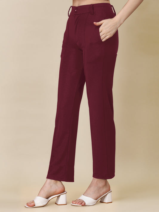 Stylish Maroon Palazzo Pants: Elevate Your Wardrobe with Chic Comfort