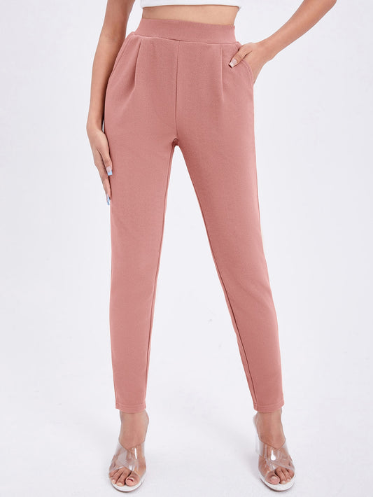 Plate Bottom Peach Palazzo Pants: Effortless Elegance with a Modern Twist