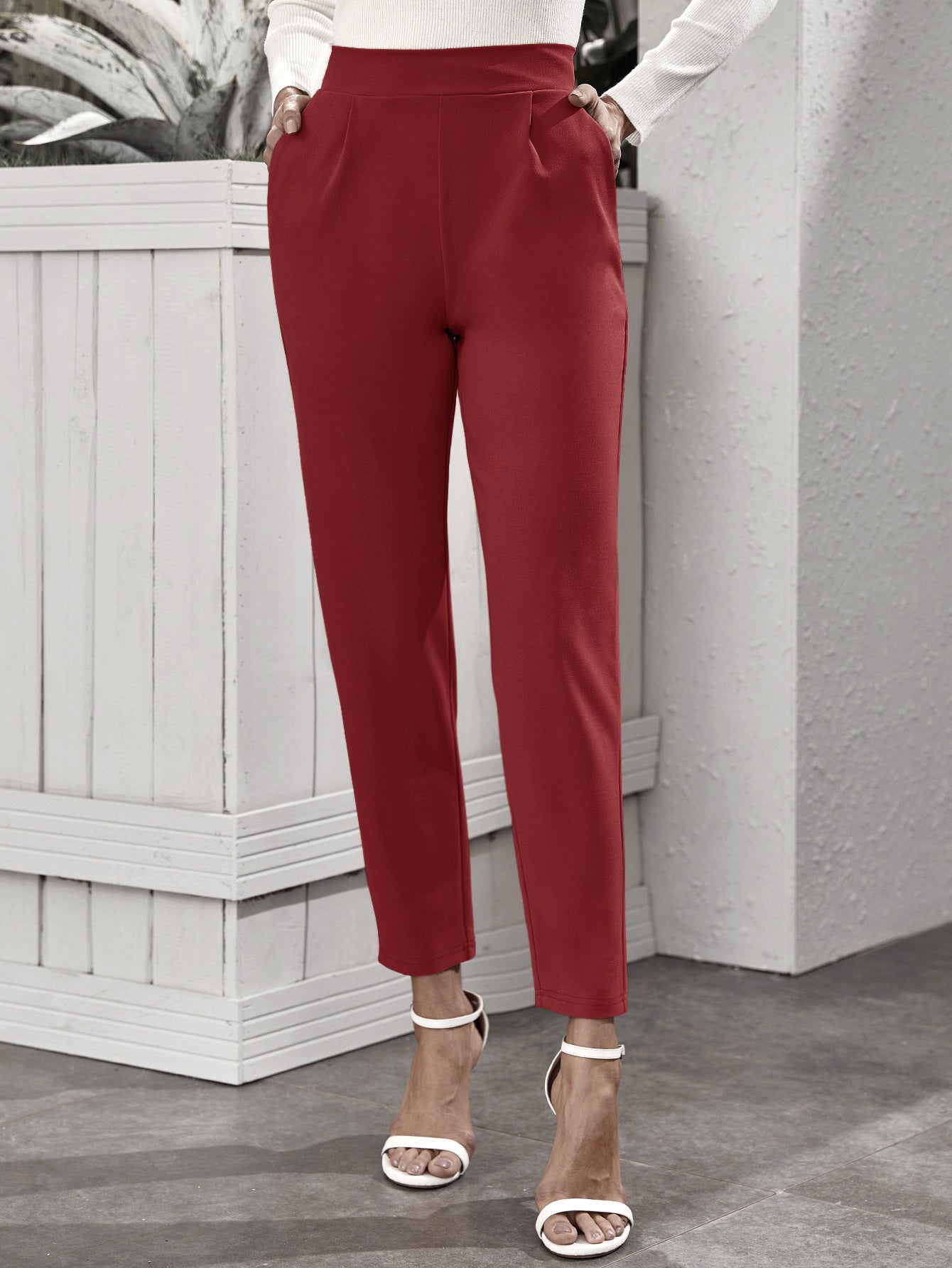 Plate Bottom Maroon Palazzo Pants: Effortless Elegance and Comfort for Modern Style