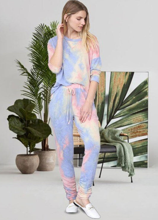 Multi-Color Blue Tracksuit: Stylish Comfort for Active Lifestyles