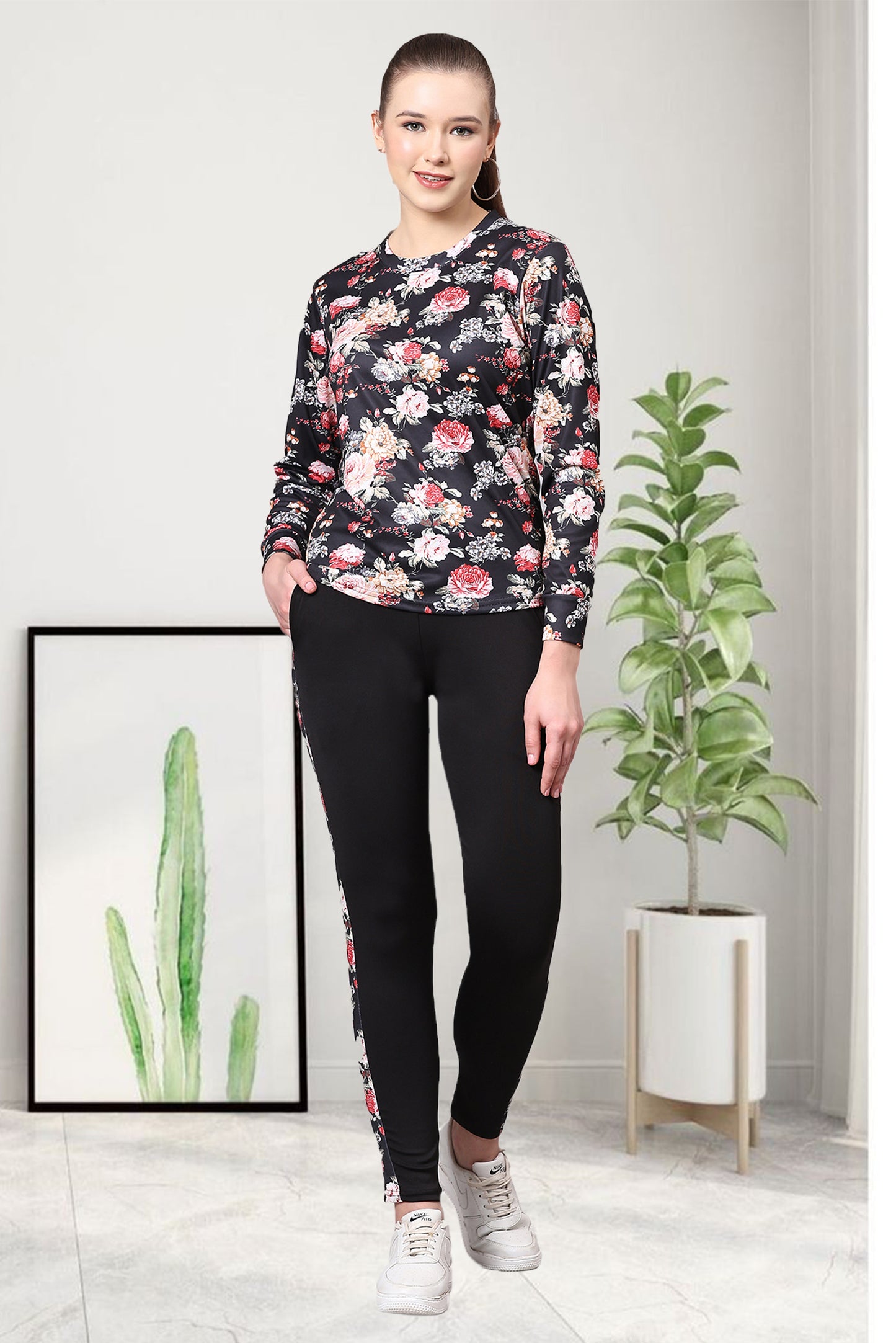 Flower Print Tracksuit: Blossom into Comfort and Style