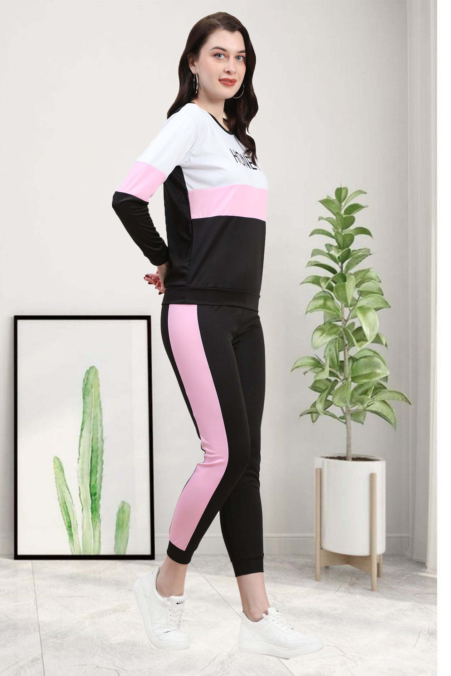 Honey Pink Tracksuit for Women | Sweet & Stylish Activewear in Soft Pink