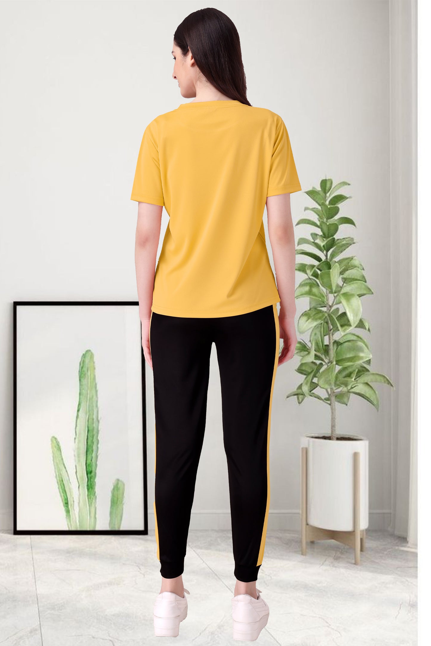 Queen Yellow Tracksuit for Women | Vibrant & Elegant Activewear in Bright Yellow