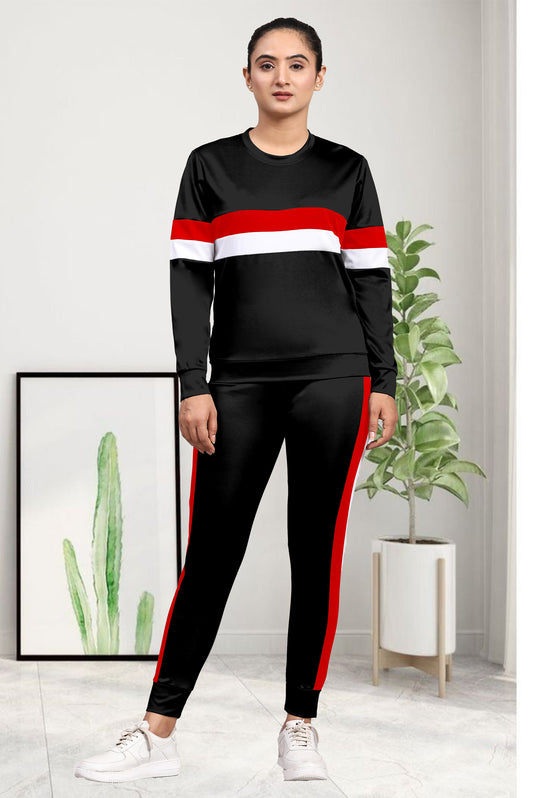 Zara Full Black Tracksuit for Women | Sleek & Stylish All-Black Activewear